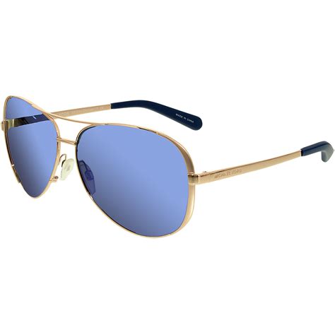 michael kors chelsea rose gold aviator sunglasses - mk5004|michael kors pilot women's sunglasses.